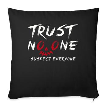 Murder Mystery Dinner Fun Night - Sofa pillowcase 17,3'' x 17,3'' (45 x 45 cm) - black - Front