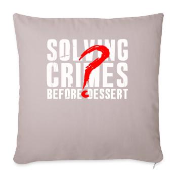 Murder Mystery Dinner Fun Night - Sofa pillowcase 17,3'' x 17,3'' (45 x 45 cm) - light taupe - Front
