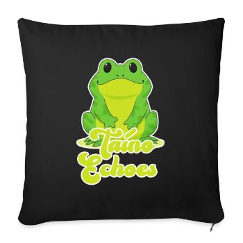 Taíno Echoes Caribbean Ancestry Pride - Sofa pillowcase 17,3'' x 17,3'' (45 x 45 cm) - black - Front