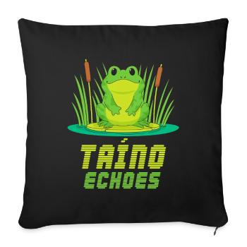 Taíno Echoes Caribbean Ancestry Pride - Sofa pillowcase 17,3'' x 17,3'' (45 x 45 cm) - black - Front