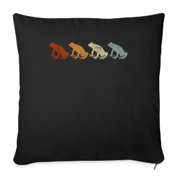 Taíno Echoes Caribbean Ancestry Pride - Sofa pillowcase 17,3'' x 17,3'' (45 x 45 cm) - black - Front