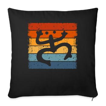 Taíno Echoes Caribbean Ancestry Pride - Sofa pillowcase 17,3'' x 17,3'' (45 x 45 cm) - black - Front