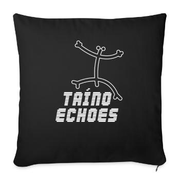 Taíno Echoes Caribbean Ancestry Pride - Sofa pillowcase 17,3'' x 17,3'' (45 x 45 cm) - black - Front