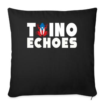 Taíno Echoes Caribbean Ancestry Pride - Sofa pillowcase 17,3'' x 17,3'' (45 x 45 cm) - black - Front