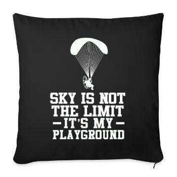 Sky Is Not The Limit It's My Playground - Sofakissenbezug 45 x 45 cm - Schwarz - Vorne