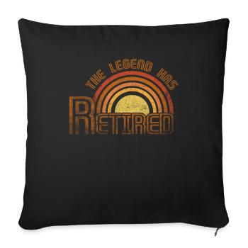 Die Legende hat sich zur Ruhe gesetzt Celebration - Sofakissenbezug 45 x 45 cm - Schwarz - Vorne
