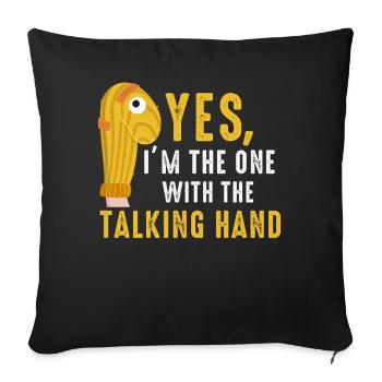 Puppetry Puppeteer Puppet Puppets - Sofa pillowcase 17,3'' x 17,3'' (45 x 45 cm) - black - Front