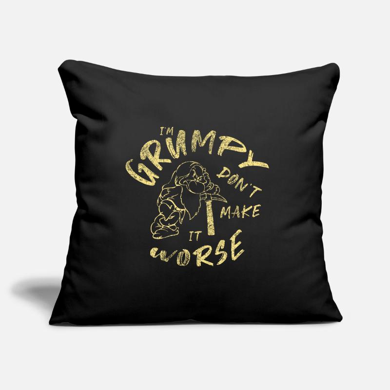 Grumpy dwarf - grumpy dwarf Sofa pillowcase 17,3'' x 17,3'' (45 x 45 cm)