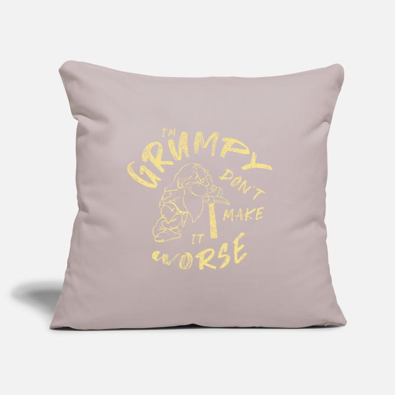 Grumpy dwarf - grumpy dwarf Sofa pillowcase 17,3'' x 17,3'' (45 x 45 cm)