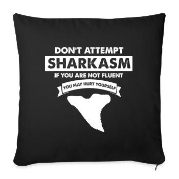 Fossil Archaeology Design Fossils Fossil Hunters - Sofa pillowcase 17,3'' x 17,3'' (45 x 45 cm) - black - Front