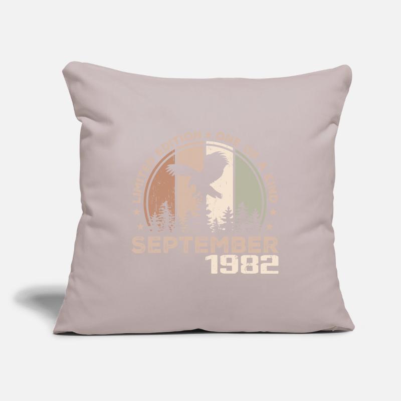 Incomparable since September 1982 42nd Anniversary Sofa pillowcase 17,3'' x 17,3'' (45 x 45 cm)