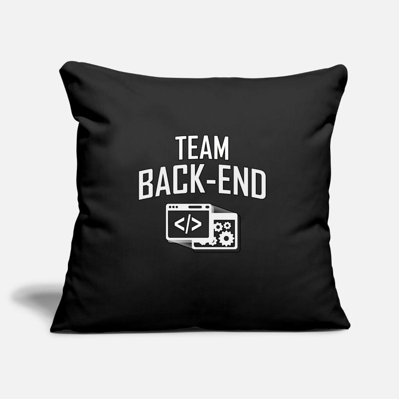 TEAM BACK-END, Programmer, Coder, Computer Scientist Sofa pillowcase 17,3'' x 17,3'' (45 x 45 cm)