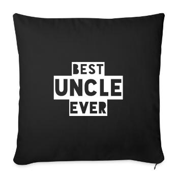 Best Uncle Ever Best Uncle Forever - Sofa pillowcase 17,3'' x 17,3'' (45 x 45 cm) - black - Front
