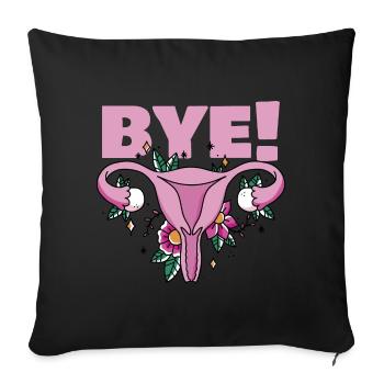 Hysterectomy Uterus Removal Survivor Supracervical - Sofa pillowcase 17,3'' x 17,3'' (45 x 45 cm) - black - Front