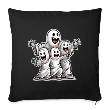Design d’Halloween effrayant pour la prochaine fête - Housse de coussin décorative 45 x 45 cm - noir - Devant