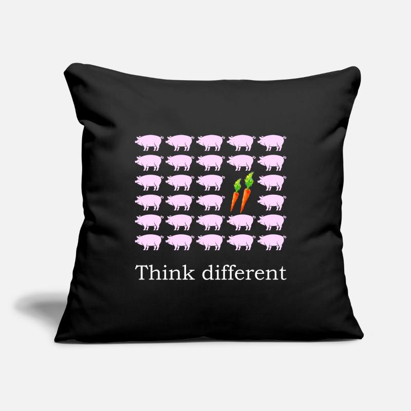 Think different - Vegetarier Bio Sofakissenbezug 45 x 45 cm