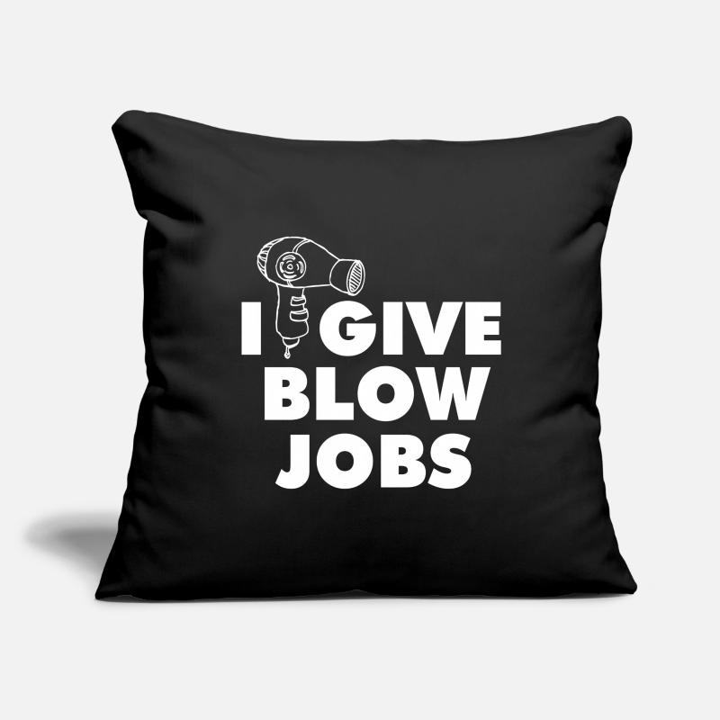 Je donne des fellations graphiques Housse de coussin décorative 45 x 45 cm