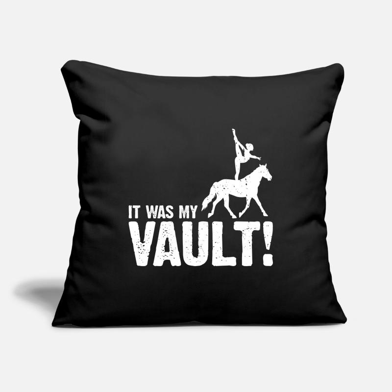 Conception de voûte et conception de chevaux de voûte Housse de coussin décorative 45 x 45 cm