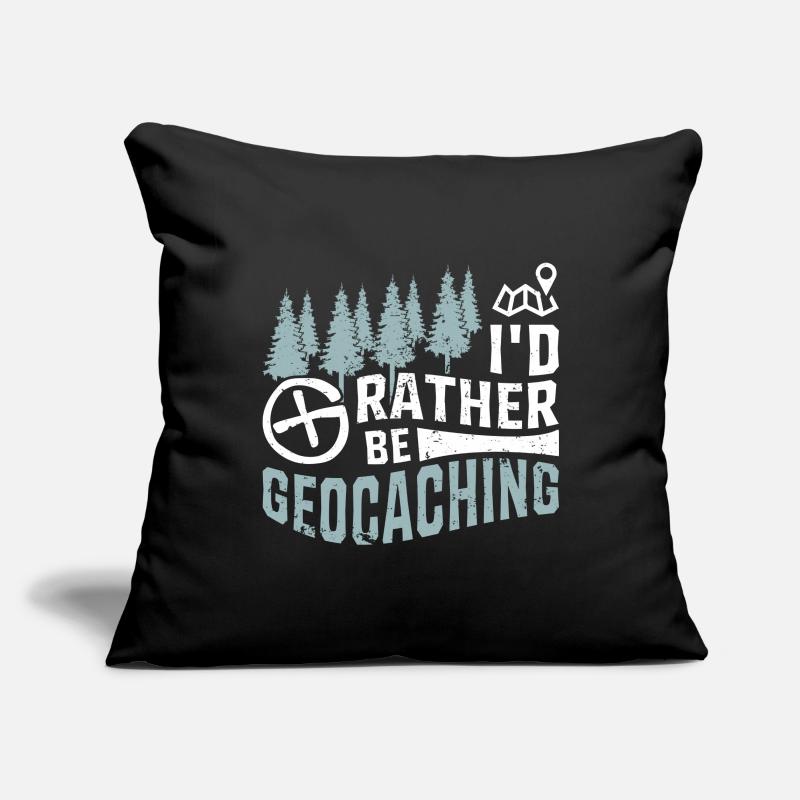 I'd Rather Be Geocaching Geocacher Sofa pillowcase 17,3'' x 17,3'' (45 x 45 cm)