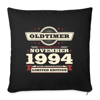 29th Birthday Classic Car November Vintage 1994 - Sofa pillowcase 17,3'' x 17,3'' (45 x 45 cm) - black - Front