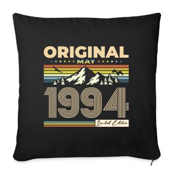 Original 1994 Vintage 1994 30th Birthday 1994 - Sofa pillowcase 17,3'' x 17,3'' (45 x 45 cm) - black - Front