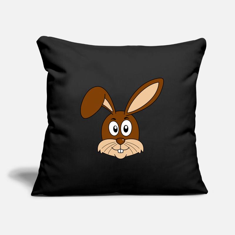 Rabbit Easter Bunnies Rabbit Teeth Easter Bunnies Sofa pillowcase 17,3'' x 17,3'' (45 x 45 cm)