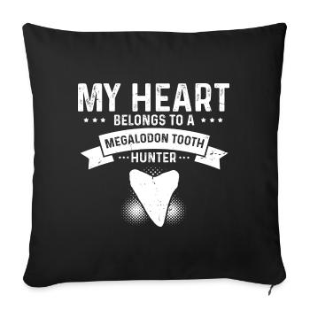 Paläontologe Designs Fossil Hunter Student - Sofakissenbezug 45 x 45 cm - Schwarz - Vorne