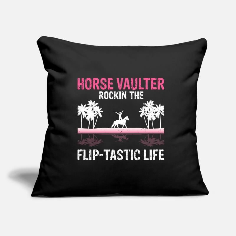 Conception de voûte et conception de chevaux de voûte Housse de coussin décorative 45 x 45 cm
