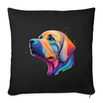 Golden Retriever Dog Breed Dogs Pet Dog - Sofa pillowcase 17,3'' x 17,3'' (45 x 45 cm) - black - Front