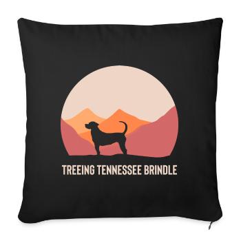 Treeing Tennessee Brindle - Sofakissenbezug 45 x 45 cm - Schwarz - Vorne
