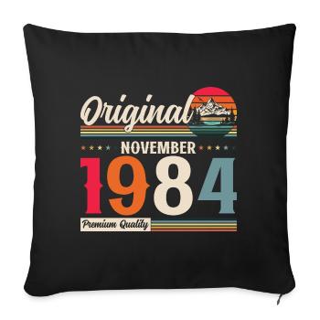 40e anniversaire Légende Novembre 1984 Volume 84 - Housse de coussin décorative 45 x 45 cm - noir - Devant