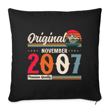 17th Birthday Legend November 2007 Volume 07 - Sofa pillowcase 17,3'' x 17,3'' (45 x 45 cm) - black - Front