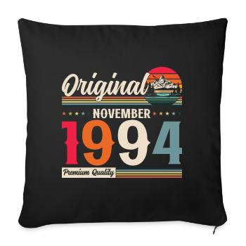 30e anniversaire Original Novembre 1994 Volume 94 - Housse de coussin décorative 45 x 45 cm - noir - Devant