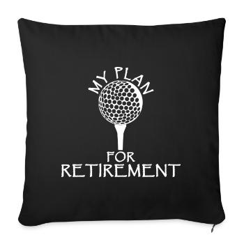 Golfers Golf Sports Funny Gifts Golf Course - Sofa pillowcase 17,3'' x 17,3'' (45 x 45 cm) - black - Front