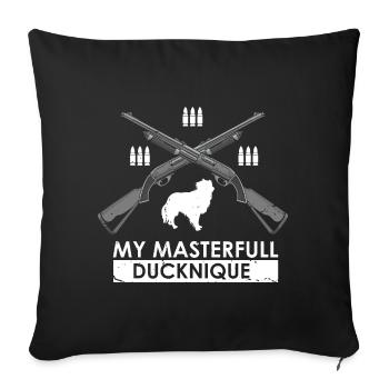 Duck Hunting Duck Hunting Hunter Duck Hunter Duck Hunter Design - Sofa pillowcase 17,3'' x 17,3'' (45 x 45 cm) - black - Front