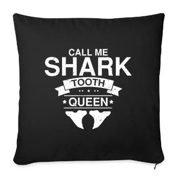 Fossil Archaeology Design Fossils Fossil Hunters - Sofa pillowcase 17,3'' x 17,3'' (45 x 45 cm) - black - Front