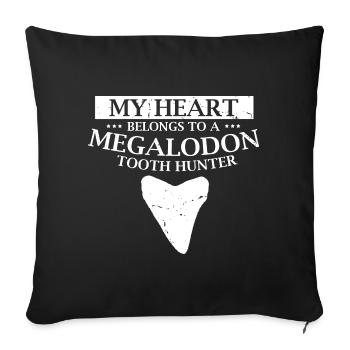 Conception de l’archéologie fossile Fossiles Chasseurs de fossiles - Housse de coussin décorative 45 x 45 cm - noir - Devant