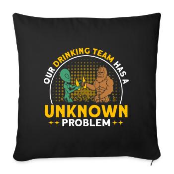 Cryptozoology Kryptoide Monster Nerd Gift - Sofa pillowcase 17,3'' x 17,3'' (45 x 45 cm) - black - Front