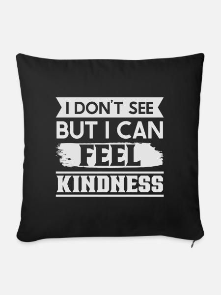 Blindheitsbewusstsein Gesetzlich Blind - Sofakissenbezug 45 x 45 cm - Schwarz