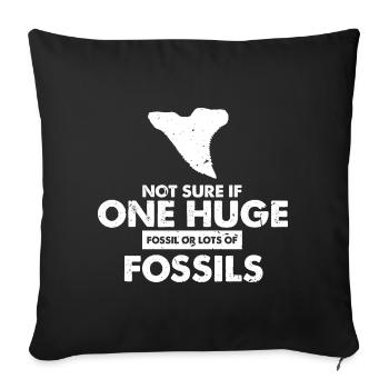Paläontologe Designs Fossil Hunter Student - Sofakissenbezug 45 x 45 cm - Schwarz - Vorne