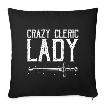 Roleplay Quote for Larper and Larp - Sofa pillowcase 17,3'' x 17,3'' (45 x 45 cm) - black - Front