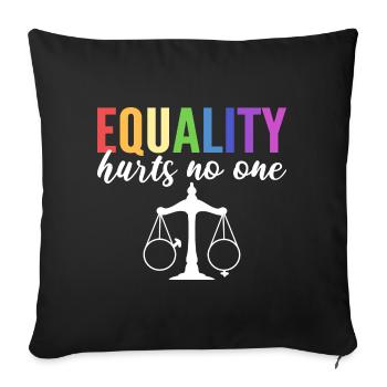 Equality Hurts No One Gleichberechtigter Anwalt - Sofakissenbezug 45 x 45 cm - Schwarz - Vorne