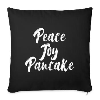 Denglisch: - Sofakissenbezug 45 x 45 cm - Schwarz - Vorne