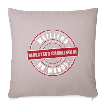 Meilleur directeur commercial profession métier - Housse de coussin décorative 45 x 45 cm - taupe clair - Devant