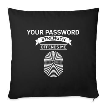 Conception de cybersécurité pour la sécurité informatique et les pirates informatiques - Housse de coussin décorative 45 x 45 cm - noir - Devant
