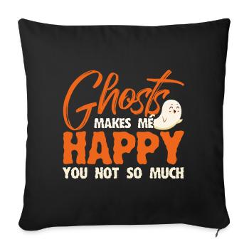 Ghost Hunters Ghosts Paranormal Investigation - Sofa pillowcase 17,3'' x 17,3'' (45 x 45 cm) - black - Front