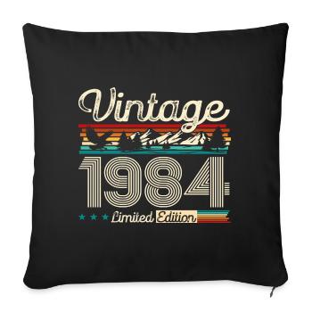 40ème Anniversaire Légende Millésime 1984 Millésime 1984 - Housse de coussin décorative 45 x 45 cm - noir - Devant