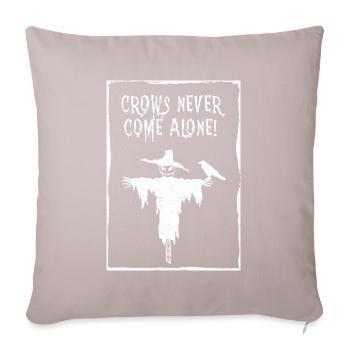 Crow Scarecrow Halloween - Sofa pillowcase 17,3'' x 17,3'' (45 x 45 cm) - light taupe - Front