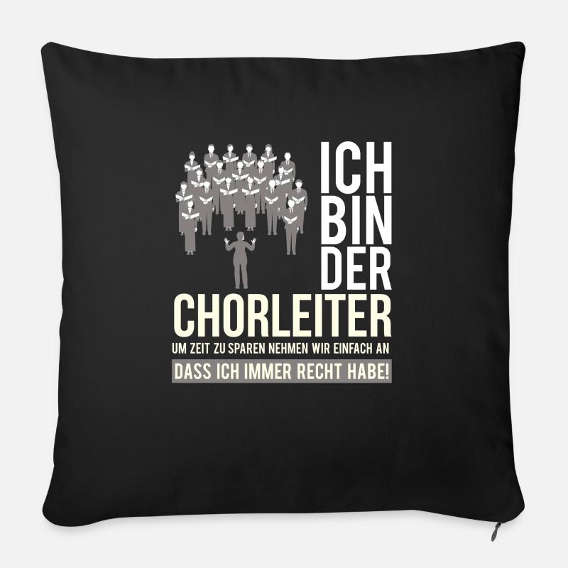 Chorleiter Dirigent Chorleitung Chor Orchester - Sofakissenbezug 45 x 45 cm - Schwarz