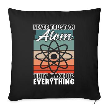 Physics Chemistry Chemist - Sofa pillowcase 17,3'' x 17,3'' (45 x 45 cm) - black - Front